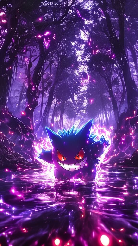 Step into the shadows with this glowing Gengar…